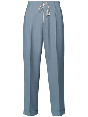 Maison Margiela pantalon en serge à plis - Bleu