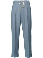 Maison Margiela pantalon en serge à plis - Bleu Maison Margiela pantalon en serge à plis - Bleu
