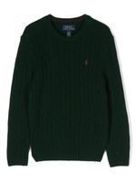 Ralph Lauren Kids pull Polo Pony - Vert - thumbnail