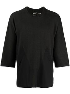 Maharishi t-shirt en maille à col rond - Noir