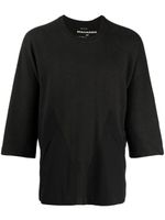 Maharishi t-shirt en maille à col rond - Noir