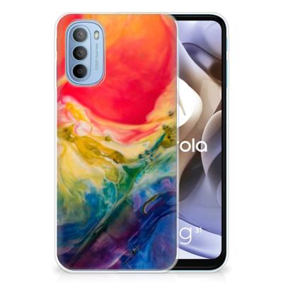 Hoesje maken Motorola Moto G31 | G41 Watercolor Dark Hoesje maken Motorola Moto G31 | G41 Watercolor Dark