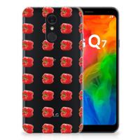 LG Q7 | Siliconen Case | Paprika Red