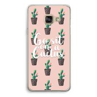 Cactus quote: Samsung Galaxy A3 (2016) Transparant Hoesje