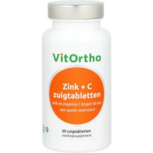 Vitortho Zink + C zuigtabletten