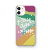 Don't call: iPhone 12 mini Transparant Hoesje
