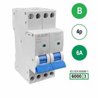 SEP krachtstroom installatieautomaat 6A INS36-4B06 inst. 4p B6 6kA (36mm) 3101644006