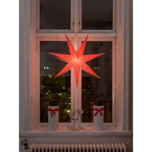 Konstsmide 2982-185 Kerstster Gloeilamp, LED Oranje Geborduurd, Uitgestanst motief, Schakelaar