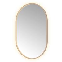 Hotbath &More Mirrors Oval LED Badkamerspiegel - Ovaal - 120 x 80 cm - Geborsteld Koper Pvd