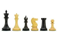 Oud Engelse Elite Serie Ebbenhouten Staunton Schaakstukken 10 cm