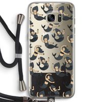 Zeemeermin: Samsung Galaxy S7 Edge Transparant Hoesje met koord