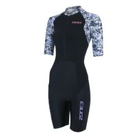 Zone3 Lava korte mouw trisuit grijs dames S