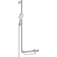 Hansgrohe Raindance select s 120 unica comfort glijstangset 110cm links chroom wit 26324400