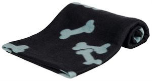 TRIXIE BEANY FLEECE HONDENDEKEN ZWART 100X70CM