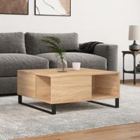 Salontafel 80x80x36,5 cm bewerkt hout sonoma eikenkleurig