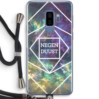 Negenduust ruimte: Samsung Galaxy S9 Plus Transparant Hoesje met koord
