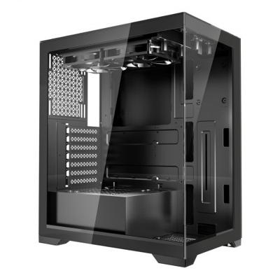 VEVOR Mid-Tower PC Gaming Behuizing met 2x 120mm Ventilatoren voor ATX Moederbord