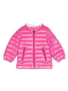 Moncler Enfant doudoune à patch logo - Rose