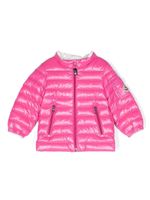 Moncler Enfant doudoune à patch logo - Rose