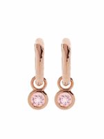 Monica Vinader petites boucles d'oreilles ornées de tourmaline et cristal - Rose