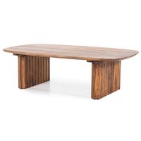 Eleonora Salontafel Alexander Deens ovaal, Sheesham hout, 130 x 70cm - Bruin