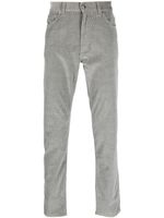 Zegna pantalon Cashco Roccia en velours côtelé - Gris