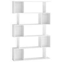 Vrijstaande boekenkast met open vakken, Mat Wit