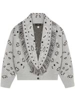 Alanui veste bomber à franges - Gris