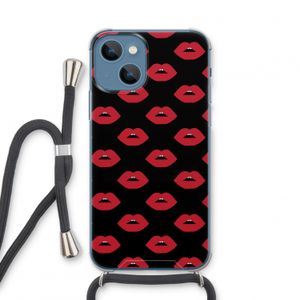 Lips: iPhone 13 mini Transparant Hoesje met koord