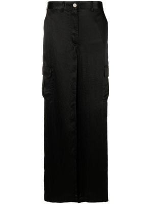 Theory pantalon ample à fini satiné - Noir