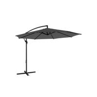 Ø 300 cm parasol met zwengel, Grijs