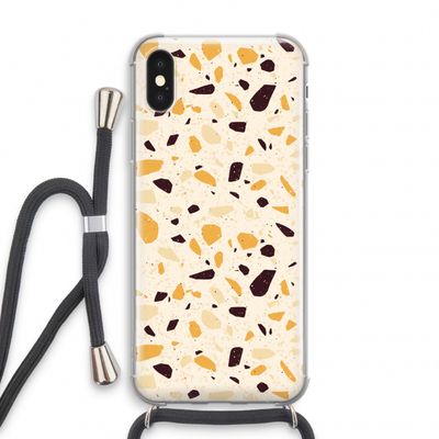 Terrazzo N°13: iPhone XS Transparant Hoesje met koord