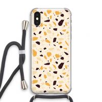 Terrazzo N°13: iPhone XS Transparant Hoesje met koord
