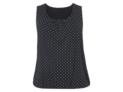 esmara Dames top - plus size (Zwart/print, XXL (52/54))