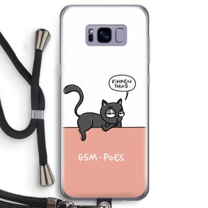GSM poes: Samsung Galaxy S8 Transparant Hoesje met koord