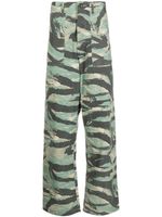 Maharishi pantalon droit à imprimé camouflage - Vert - thumbnail