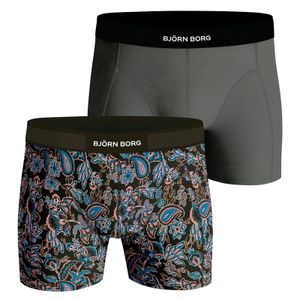 Bjorn Borg Boxershort Premium Cotton 2-pack khaki-print