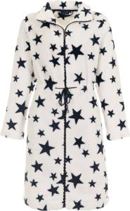 Rits damesbadjas met sterren - fleece-(44-46) L