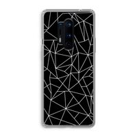 Geometrische lijnen wit: OnePlus 8 Pro Transparant Hoesje Geometrische lijnen wit: OnePlus 8 Pro Transparant Hoesje