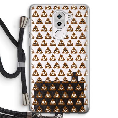 Poop emoji: Honor 6X Transparant Hoesje met koord