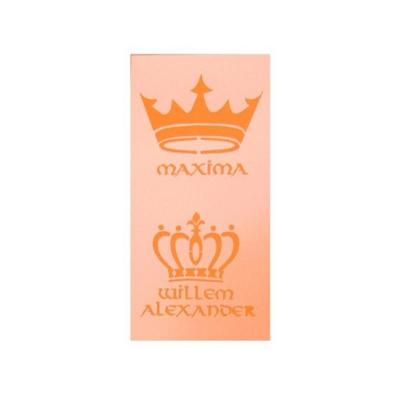 Schmink sjabloon Koningsdag - koning kroontjes - willem en maxima print - 5 x 10 cm