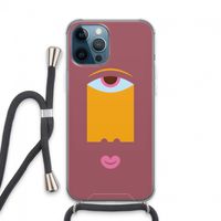 Mono V: iPhone 13 Pro Max Transparant Hoesje met koord