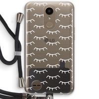 Wimpers: LG K10 (2017) Transparant Hoesje met koord Wimpers: LG K10 (2017) Transparant Hoesje met koord