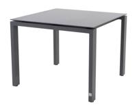 Goa Tafelframe Antracite Met HPL Tafelblad Slate Antracite 95 x 95 cm - 4so
