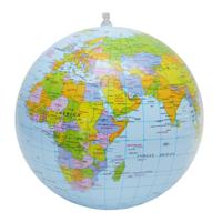 Opblaasbare Globe World Earth Ocean kaart bal aardrijkskunde leren kinderen strandbal educatieve formaat: 30cm