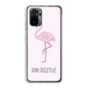 Pink positive: Xiaomi Redmi Note 10 Pro Transparant Hoesje