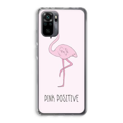 Pink positive: Xiaomi Redmi Note 10 Pro Transparant Hoesje