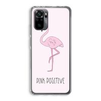 Pink positive: Xiaomi Redmi Note 10 Pro Transparant Hoesje