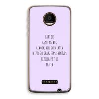GSM: Motorola Moto Z Force Transparant Hoesje
