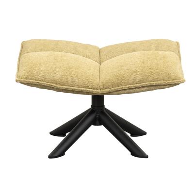 Leen Bakker - Hocker Clayton - Lime - 45x64x41,50 Cm - Stof - Groen